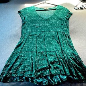 Pacsun Green Flowy Summer Dress // Worn Once!